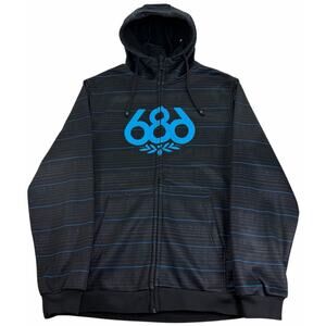 Men's 686 Bonded Hoodie Black Infidry Mens XL Skiing Snowboarding Jacket rn99204